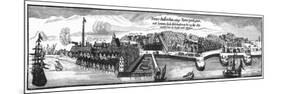 Dutch Settlement of New Amsterdam, 1673-null-Mounted Giclee Print