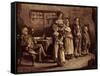 Dutch settlers, New York-Howard Pyle-Framed Stretched Canvas