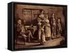 Dutch settlers, New York-Howard Pyle-Framed Stretched Canvas