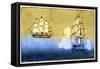 Dutch Ship-null-Framed Stretched Canvas