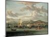 Dutch Shipping Off the Bay of Smyrna with a State Barge-Abraham Storck-Mounted Giclee Print