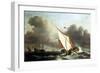 Dutch Shipping Offshore in a Rising Gale-Willem Van De, The Younger Velde-Framed Giclee Print