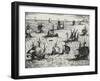 Dutch Ships, 18th Century-null-Framed Giclee Print