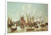 Dutch Ships at Dordrecht Harbour-Hendrick De Meyer-Framed Giclee Print