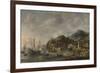 Dutch Ships in a Foreign Port-Jan Abrahamsz. Beerstraten-Framed Art Print