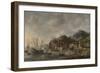 Dutch Ships in a Foreign Port-Jan Abrahamsz. Beerstraten-Framed Art Print