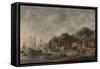 Dutch Ships in a Foreign Port-Jan Abrahamsz. Beerstraten-Framed Stretched Canvas