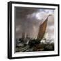 Dutch Small Transport Ship-Simon Jacobsz Vlieger-Framed Giclee Print