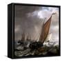Dutch Small Transport Ship-Simon Jacobsz Vlieger-Framed Stretched Canvas
