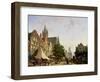 Dutch Street Scene-Adrianus Eversen-Framed Giclee Print