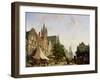 Dutch Street Scene-Adrianus Eversen-Framed Giclee Print