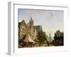 Dutch Street Scene-Adrianus Eversen-Framed Giclee Print