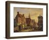 Dutch Street Scene-Willem Koekkoek-Framed Giclee Print