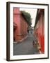 Dutch Style Buildings, Thick-Walled and Various Hues of Salmon Pink Stucco, Malacca, Malaysia-Carl Mydans-Framed Photographic Print