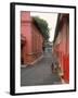 Dutch Style Buildings, Thick-Walled and Various Hues of Salmon Pink Stucco, Malacca, Malaysia-Carl Mydans-Framed Photographic Print