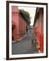 Dutch Style Buildings, Thick-Walled and Various Hues of Salmon Pink Stucco, Malacca, Malaysia-Carl Mydans-Framed Photographic Print