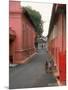 Dutch Style Buildings, Thick-Walled and Various Hues of Salmon Pink Stucco, Malacca, Malaysia-Carl Mydans-Mounted Photographic Print