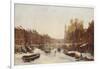 Dutch Town in Winter-Pierre Tetar Van Elven-Framed Giclee Print