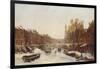 Dutch Town in Winter-Pierre Tetar Van Elven-Framed Giclee Print