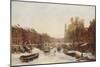 Dutch Town in Winter-Pierre Tetar Van Elven-Mounted Giclee Print