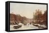 Dutch Town in Winter-Pierre Tetar Van Elven-Framed Stretched Canvas