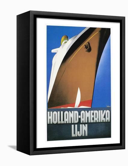 Dutch Travel Poster, 1932-Willem Ten Broek-Framed Stretched Canvas