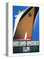 Dutch Travel Poster, 1932-Willem Ten Broek-Stretched Canvas