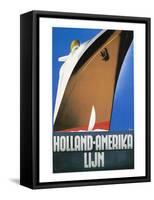 Dutch Travel Poster, 1932-Willem Ten Broek-Framed Stretched Canvas