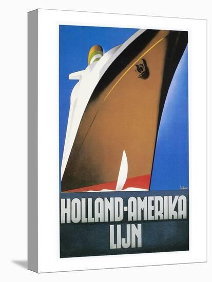 Dutch Travel Poster, 1932-Willem Ten Broek-Stretched Canvas