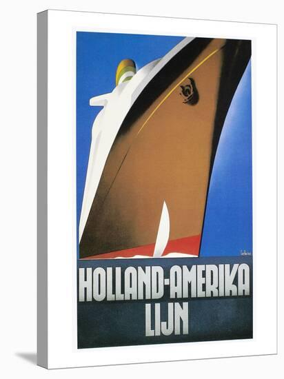 Dutch Travel Poster, 1932-Willem Ten Broek-Stretched Canvas