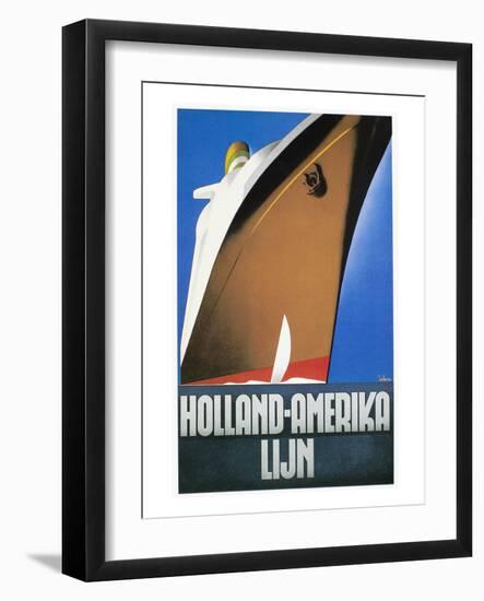 Dutch Travel Poster, 1932-Willem Ten Broek-Framed Giclee Print