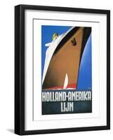 Dutch Travel Poster, 1932-Willem Ten Broek-Framed Giclee Print