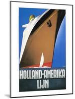 Dutch Travel Poster, 1932-Willem Ten Broek-Mounted Giclee Print