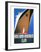 Dutch Travel Poster, 1932-Willem Ten Broek-Framed Giclee Print