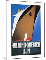 Dutch Travel Poster, 1932-Willem Ten Broek-Mounted Giclee Print