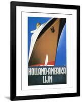 Dutch Travel Poster, 1932-Willem Ten Broek-Framed Giclee Print