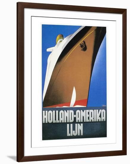 Dutch Travel Poster, 1932-Willem Ten Broek-Framed Giclee Print