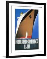 Dutch Travel Poster, 1932-Willem Ten Broek-Framed Giclee Print