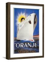 Dutch Travel Poster, 1939-Jean Walther-Framed Giclee Print