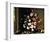 Dutch Vase of Flowers by a Window-Balthasar van der Ast-Framed Giclee Print