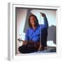 Dutch Violinist Andre Rieu Relaxing, Taking Practice Break with Violin-Ted Thai-Framed Premium Photographic Print