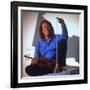 Dutch Violinist Andre Rieu Relaxing, Taking Practice Break with Violin-Ted Thai-Framed Premium Photographic Print