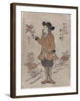 Dutch VOC employee in Nagasaki, c.1700-Japanese School-Framed Giclee Print