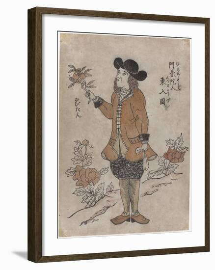 Dutch VOC employee in Nagasaki, c.1700-Japanese School-Framed Giclee Print