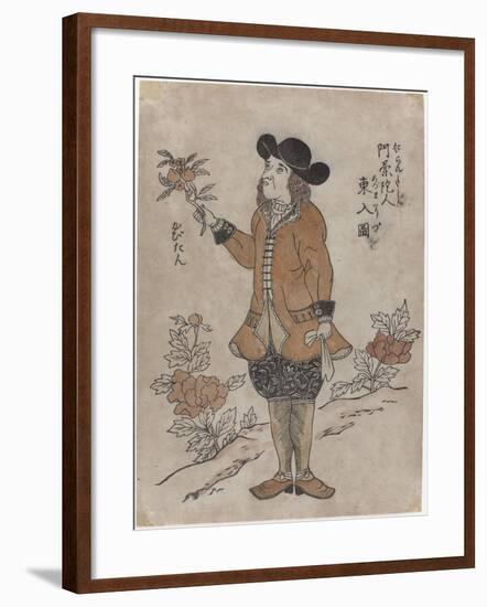 Dutch VOC employee in Nagasaki, c.1700-Japanese School-Framed Giclee Print