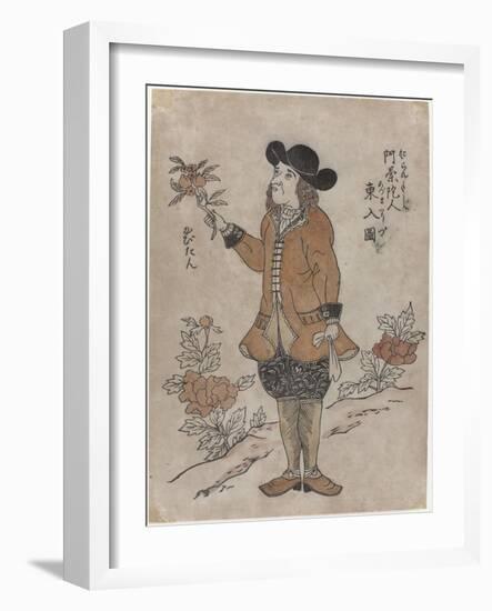 Dutch VOC employee in Nagasaki, c.1700-Japanese School-Framed Giclee Print