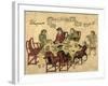 Dutch VOC Employees Being Served a Meal by Javanese Servants at Deshima, 1790-1810-null-Framed Giclee Print