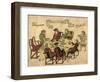 Dutch VOC Employees Being Served a Meal by Javanese Servants at Deshima, 1790-1810-null-Framed Giclee Print