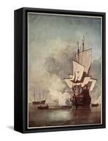 Dutch Warships 1670-Willem van de Velde-Framed Stretched Canvas