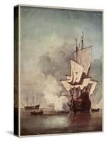 Dutch Warships 1670-Willem van de Velde-Stretched Canvas